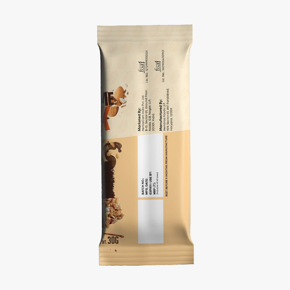 Choco Almond Protein Bar (30g) - Herbalcart