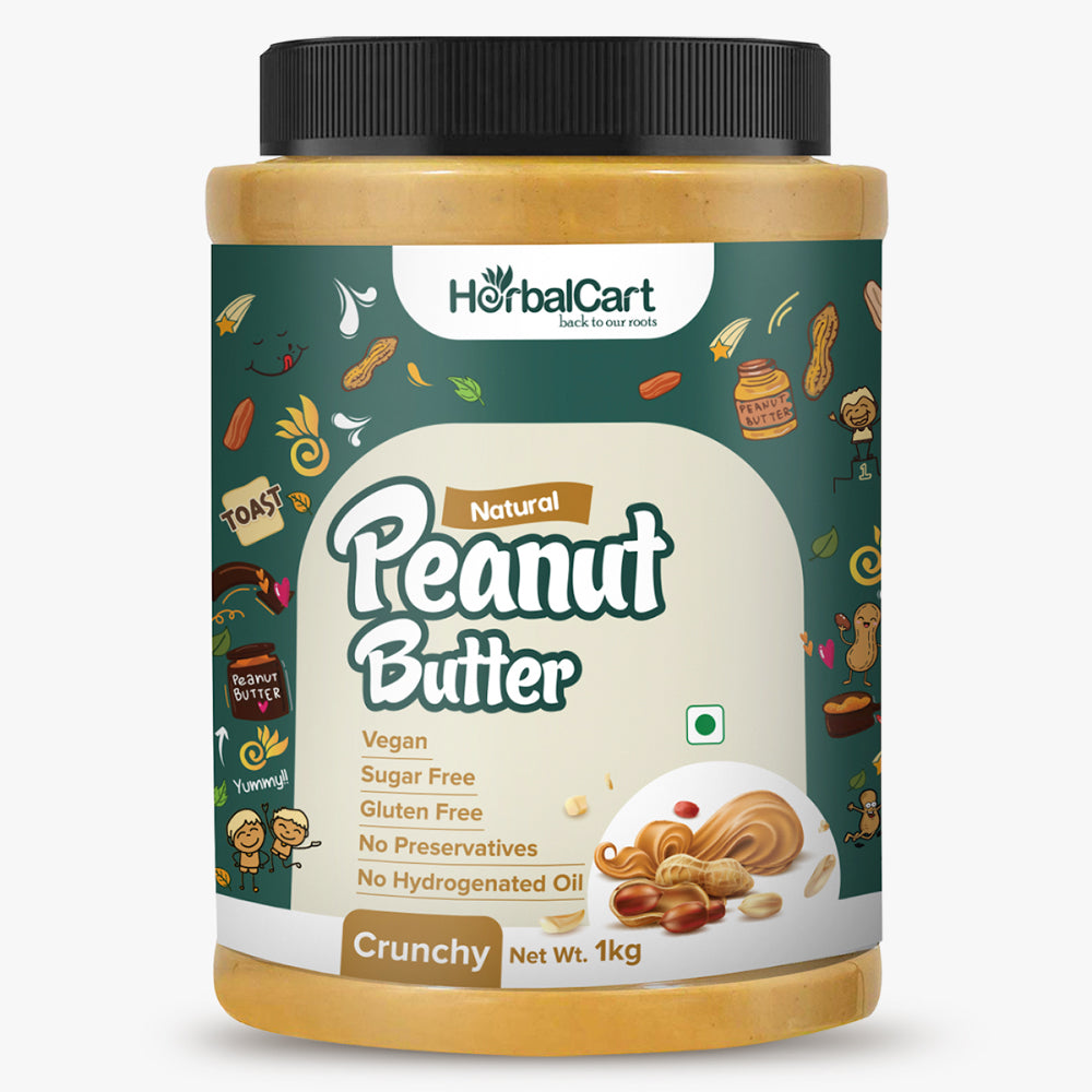 Natural Peanut Butter (1kg & 340g) - Herbalcart