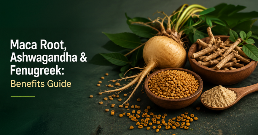 Maca Root, Ashwagandha & Fenugreek: Benefits Guide