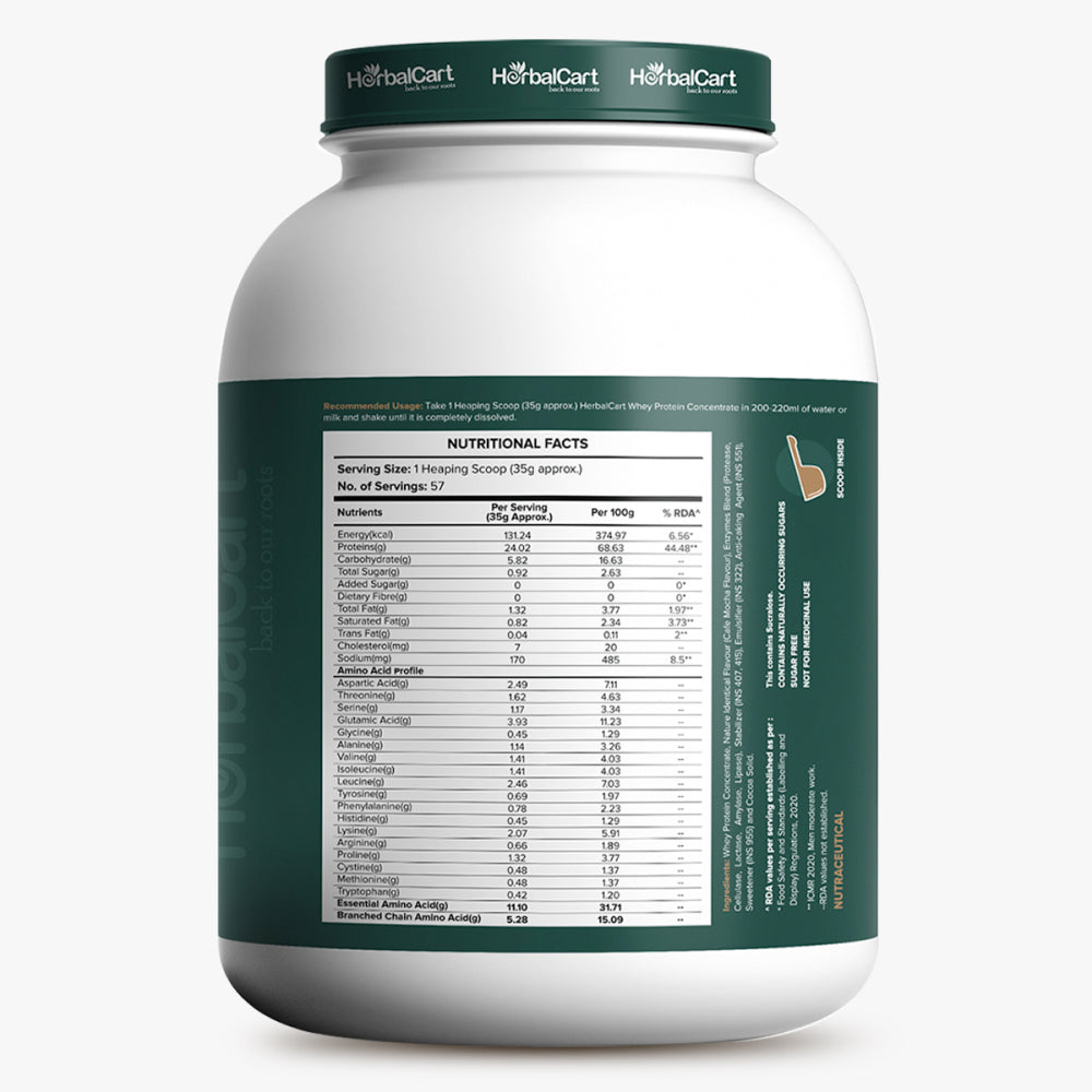 Whey Protein Concentrate (1kg & 2kg) - Herbalcart