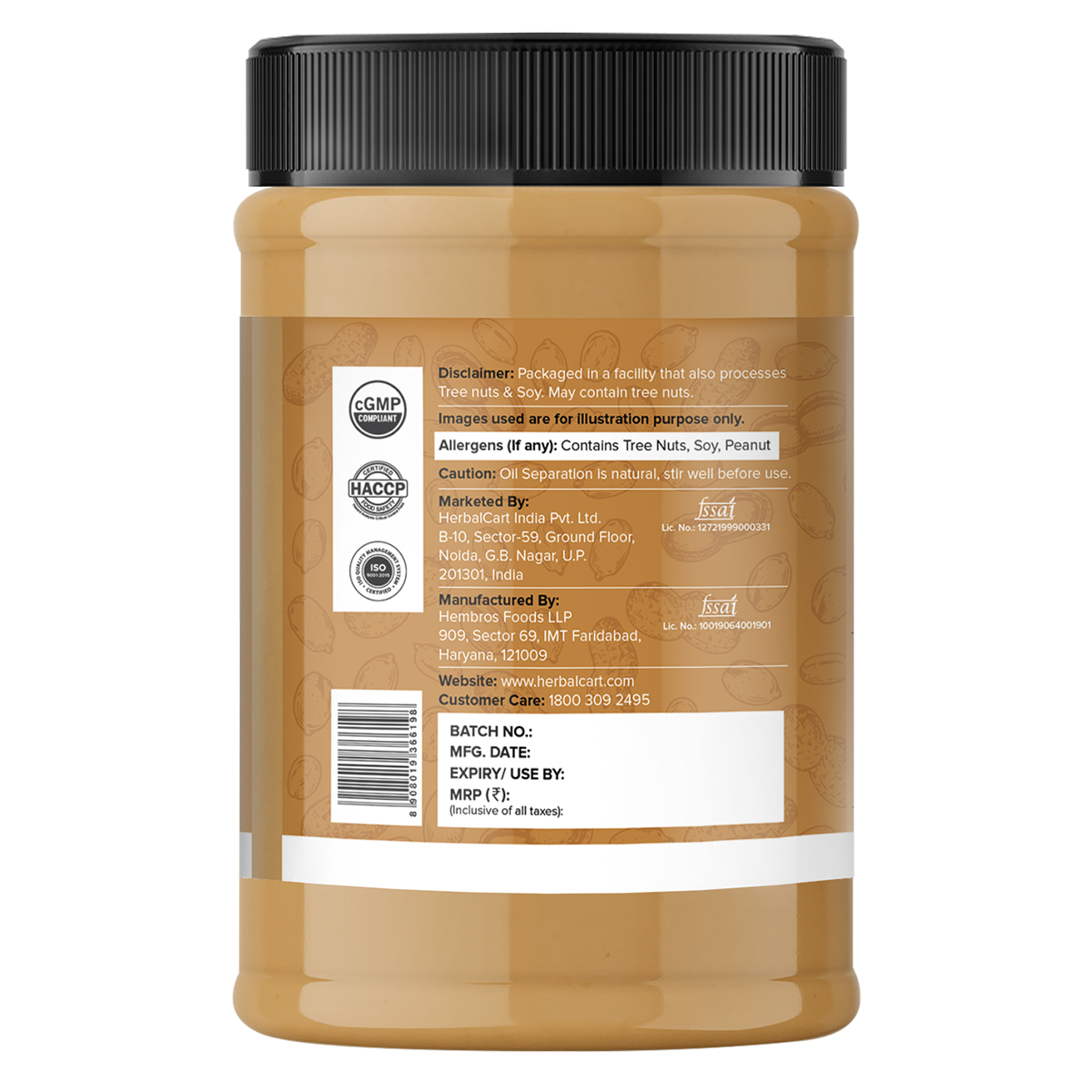 Classic Peanut Butter, Crunchy (1kg & 340g)
