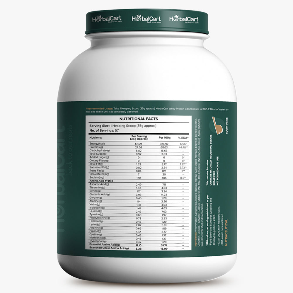 Whey Protein Concentrate (1kg & 2kg) - Herbalcart
