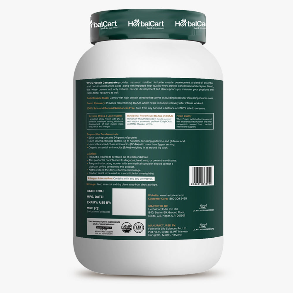 Whey Protein Concentrate (1kg & 2kg) - Herbalcart