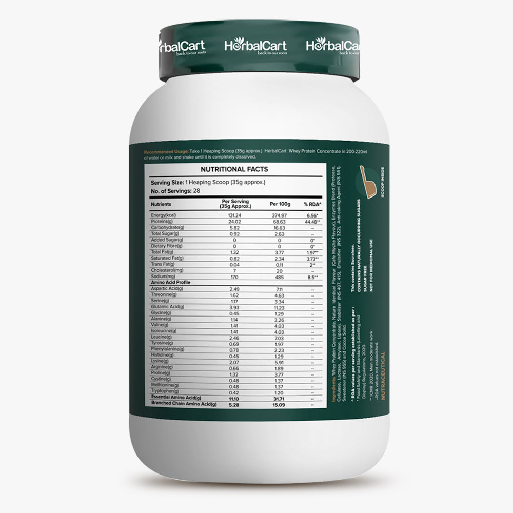 Whey Protein Concentrate (1kg & 2kg) - Herbalcart