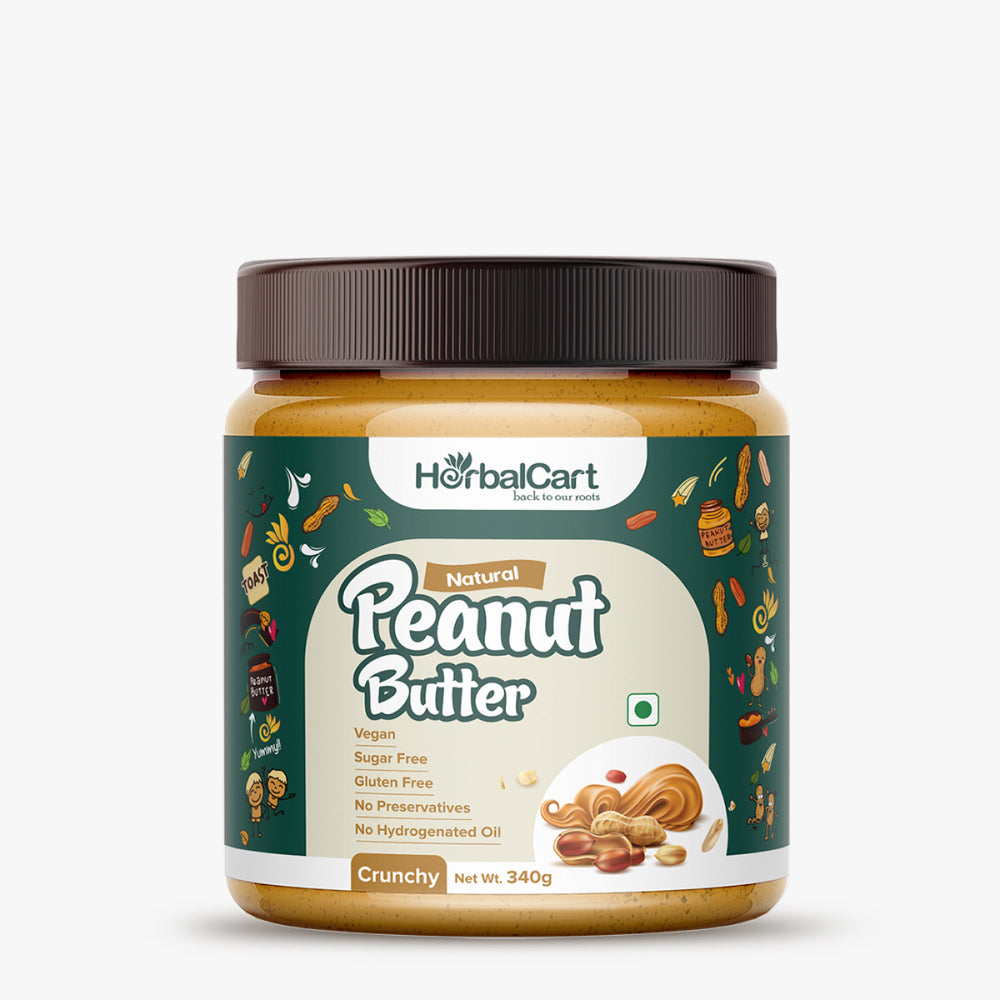 Natural Peanut Butter (1kg & 340g) - Herbalcart