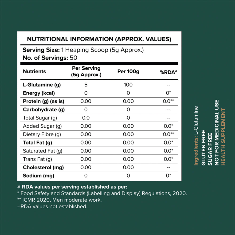 L-Glutamine (250g) - Herbalcart