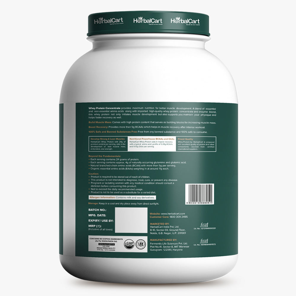 Whey Protein Concentrate (1kg & 2kg) - Herbalcart