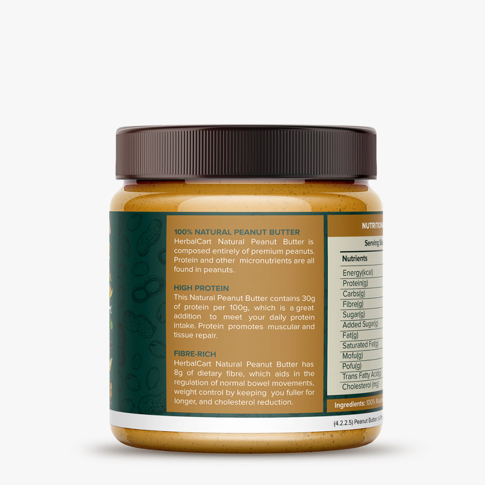 Natural Peanut Butter (1kg & 340g) - Herbalcart