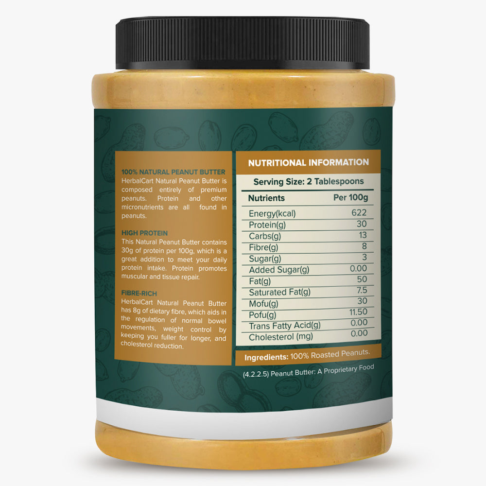 Natural Peanut Butter (1kg & 340g) - Herbalcart
