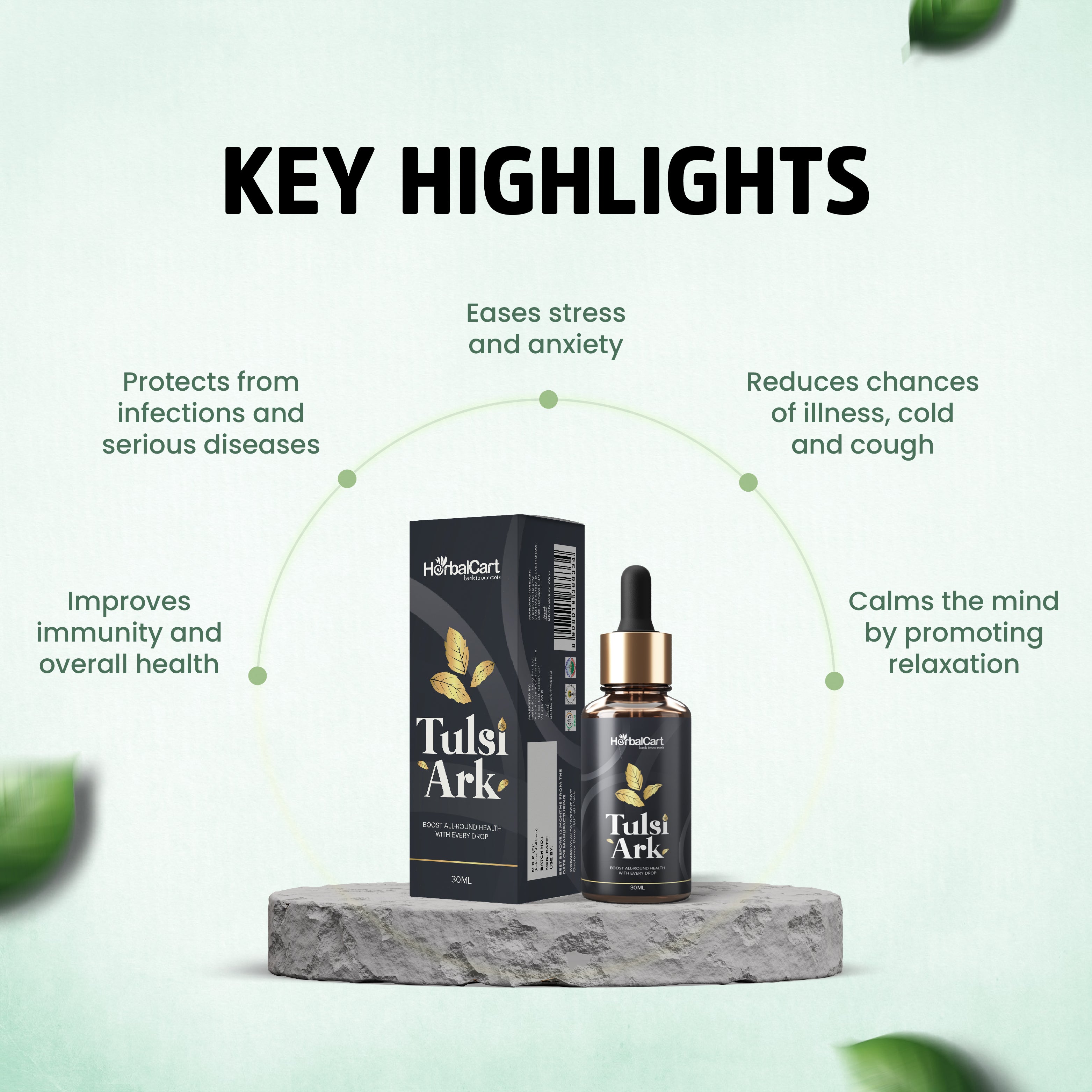 Tulsi Ark – Holy Basil Leaf Extract (30ML)