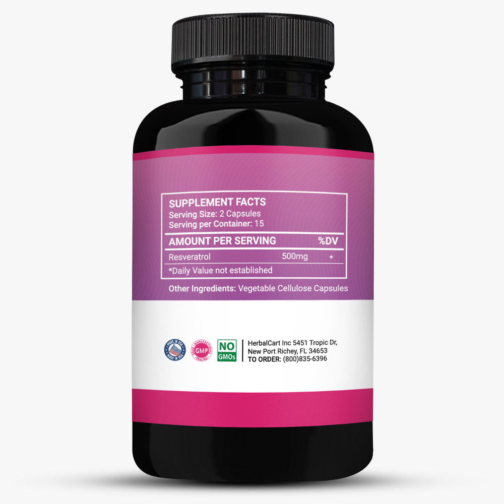 Pure Resveratrol (500mg) - Herbalcart