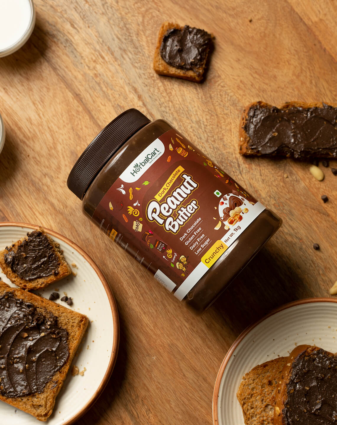 Dark Chocolate Peanut Butter (1kg & 340g) - Herbalcart