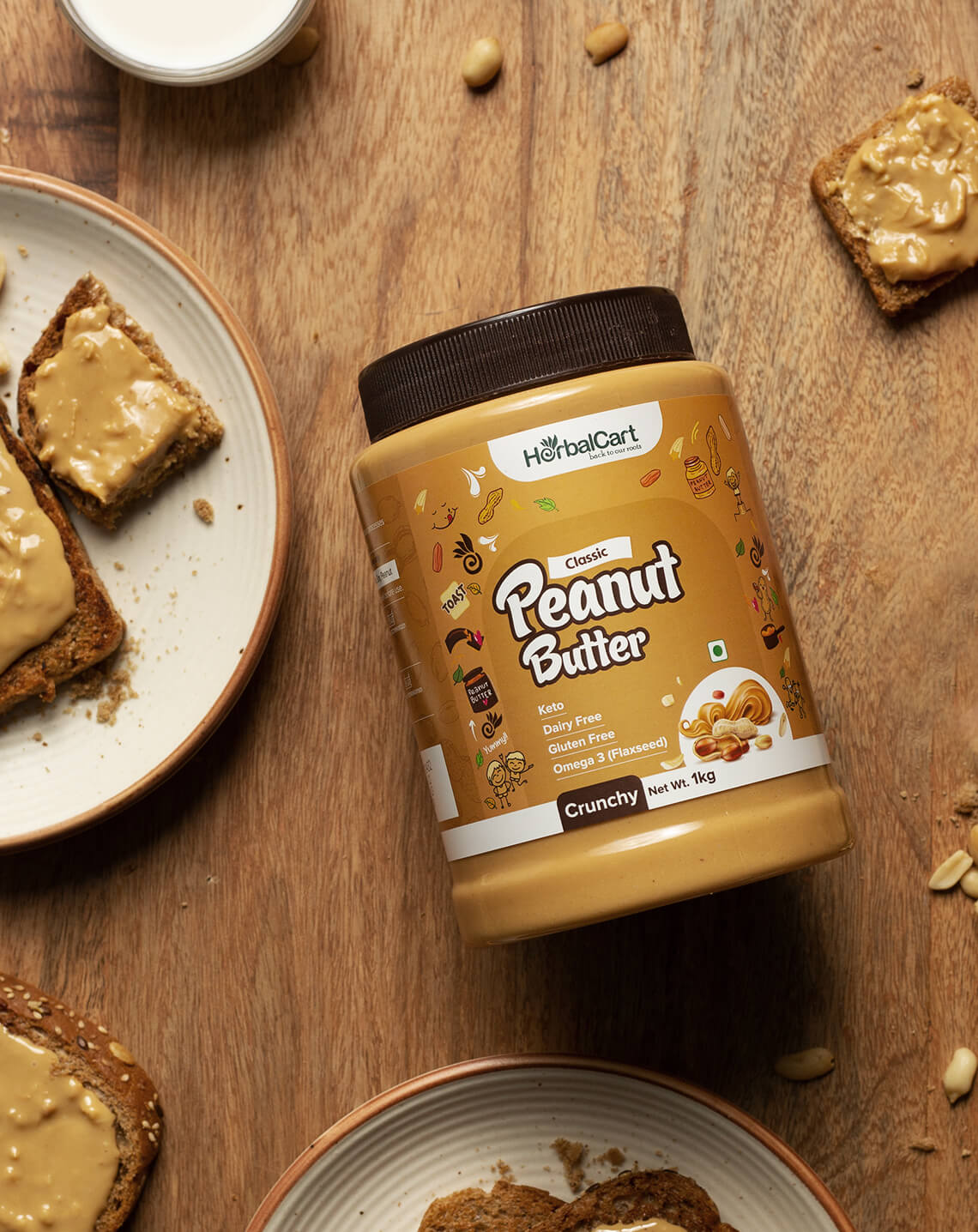 Classic Peanut Butter (1kg & 340g) - Herbalcart