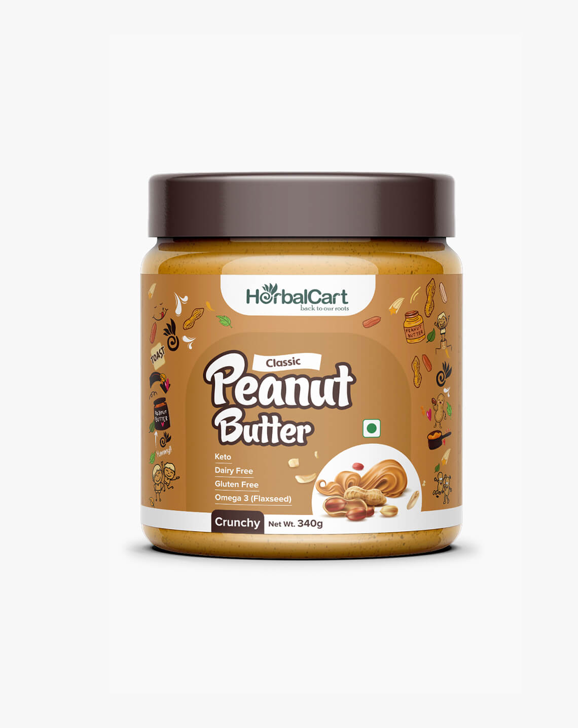 Classic Peanut Butter (1kg & 340g) - Herbalcart