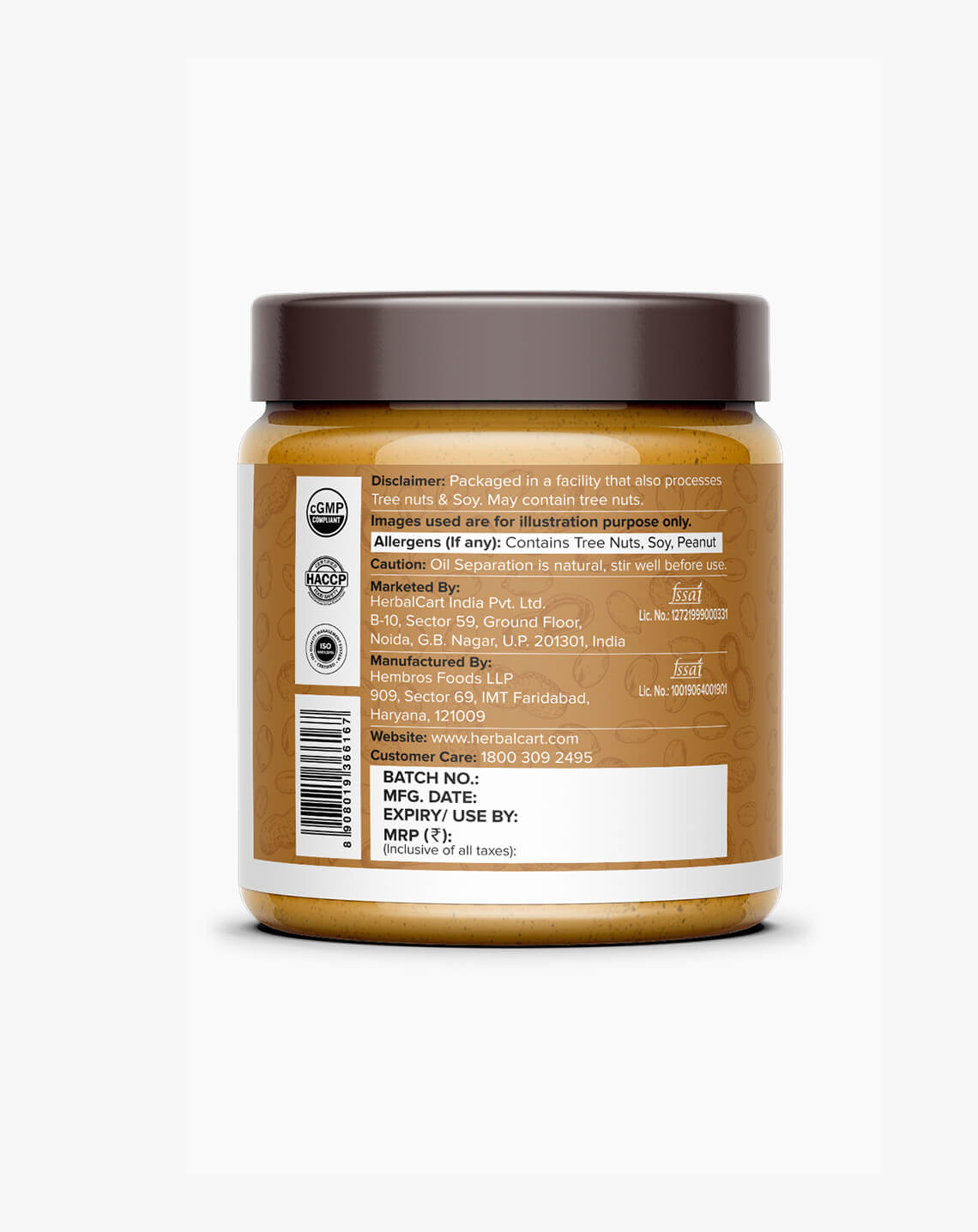 Classic Peanut Butter (1kg & 340g) - Herbalcart