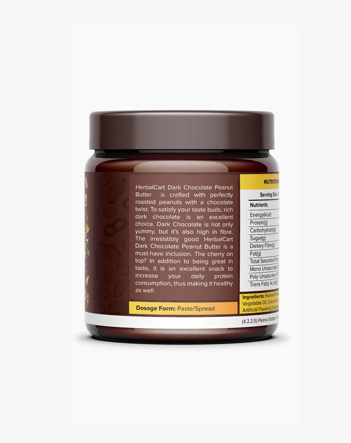 Dark Chocolate Peanut Butter (1kg & 340g) - Herbalcart
